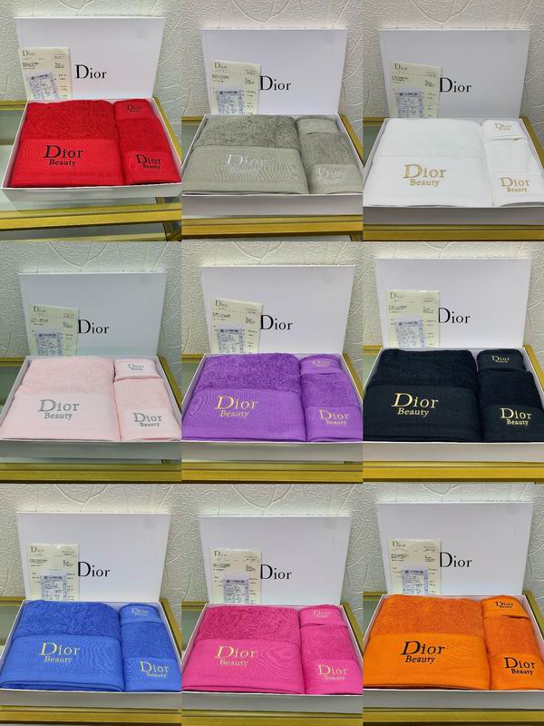 Dior 浴巾70X140cm 毛巾40X80cm 小方巾30X30cm QY11